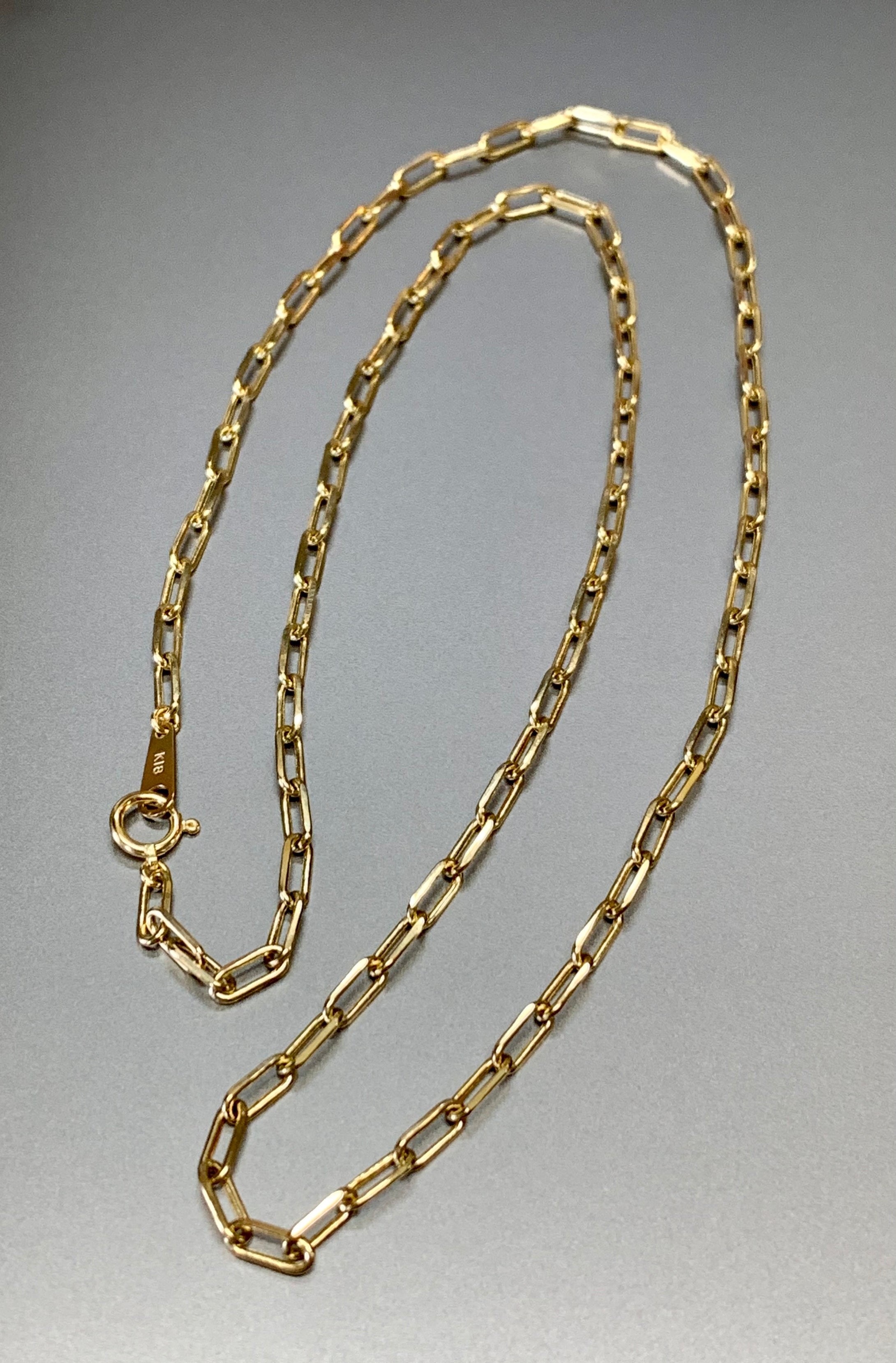 10k Yellow Gold Paperclip Link Chain Necklace (2.5 mm, 16 inch) -  Walmart.com